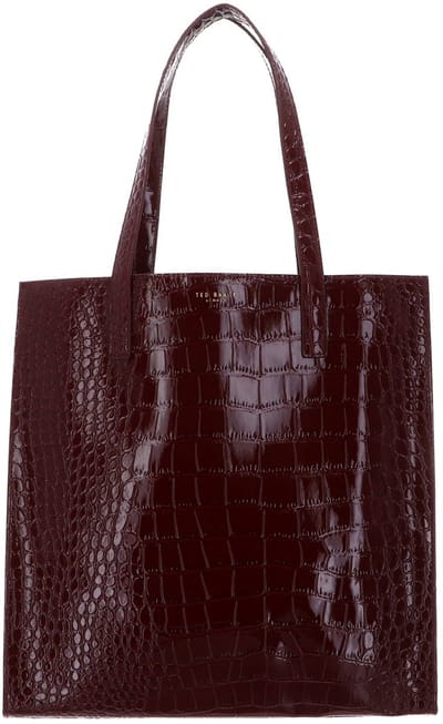 Ted Baker Grote Shopper Dames - Schoudertas - Dierenprint - Wenella - Rood