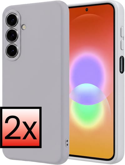 Hoesje - 2 Stuks - Geschikt voor Samsung Galaxy A27 - Sterk & Shockproof - Case Siliconen - Back Cover - Telefoon Hoes - Lila