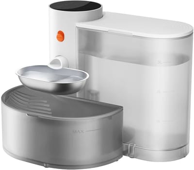 Geargalaxy Automatische Waterfontein voor Huisdieren - Drinkfontein - Waterfontein - Dierenfontein - RVS Drinkbak - Zilver