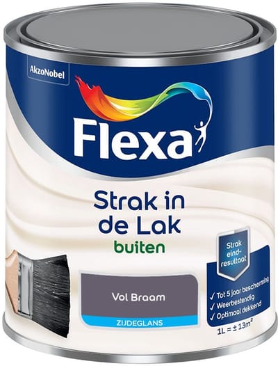 Flexa - Strak In De Lak Buitenlak Zijdeglans - Vol Braam - Mengverf - 1 L