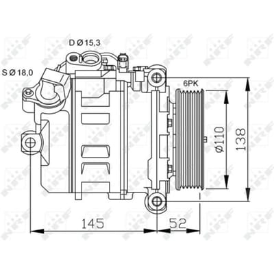 Compressor, airconditioning NRF 32435