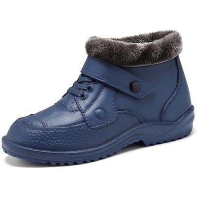 Nouveaux hommes bottes de pluie d'hiver bottes de neige chaudes chaussures de pluie antidérapantes pour hommes bottes de pluie imperméables bottes d'eau pour hommes chaussures de travail en caoutchouc 2023 46 bleu
