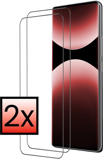 Screenprotector - 2 Stuks - Geschikt voor Xiaomi Redmi Note 14 Pro 5G - Extra Sterk - Beschermglas - Gehard Glas - Tempered Glass - Screen Protector - Bescherm Cover
