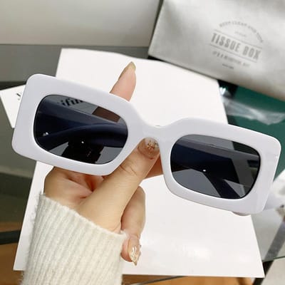 Lunettes de Soleil Carrées Vintage Pour Femmes Hommes Lunettes de Soleil Rectangulaires Rétro Protection UV Lunettes Unisexes Accessoires de Mode MULTI
