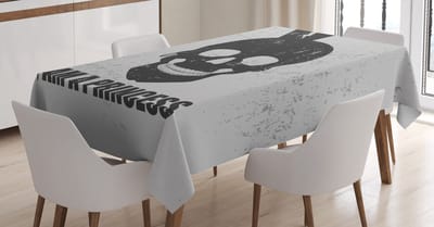 ABAKUHAUS Tafelkleed – 140x200 cm – satijnmix, antracietgrijs
