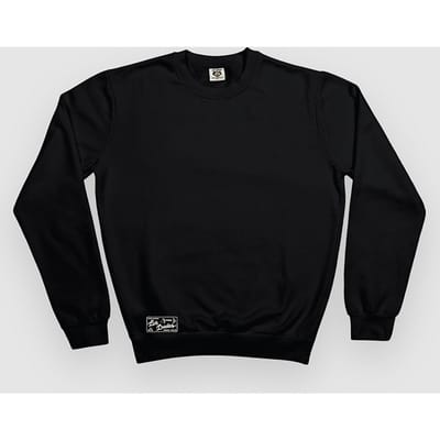 The Dudes Los Dudes Label Classic Heavyweight Sweater zwart