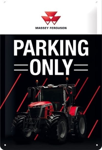 Massey Ferguson Parking Only S.E.  Metalen wandbord  20 x 30 cm.