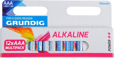 Grundig Batterijen AAA Alkaline | 12 stuks