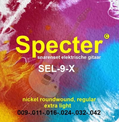 Specter Strings premium professionele snaren voor de Elektrische Gitaar | Elektrische gitaar snarenset | Stalen snaren