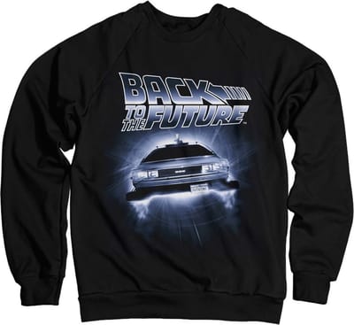 Back To The Future Sweater/trui -S- Flying Delorean Zwart