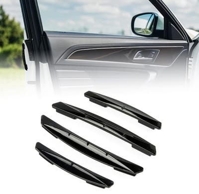 Autodeuren, randbescherming voor autodeur, bumperbescherming, stickers van zwart rubber, compatibel met de meeste auto's, vrachtwagens en SUV's