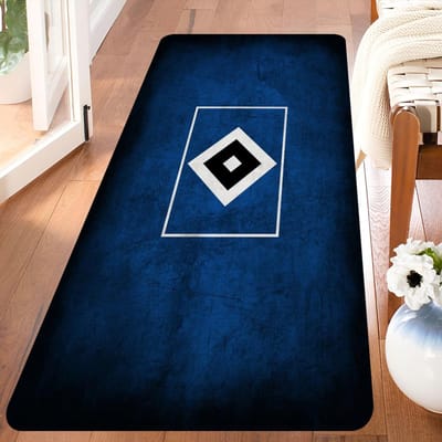 H-Hamburger SV Team Gangtapijt Antislip Waskamer Mat Waskamer Decor Balkon Kind Woonkamer Toiletkleed 40x60cm white