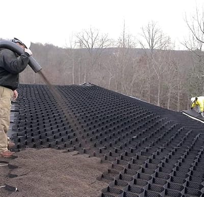 Grondrooster Systeem - Stabilisatie Raster - Opritten Aanleggen - Opvouwbaar Ontwerp - 5 cm Hoog - Zwart