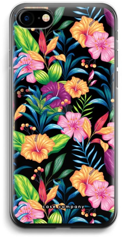 Case Company® - Hoesje geschikt voor iPhone SE 2020 hoesje - Tropisch 2 - Soft Cover Telefoonhoesje - Bescherming aan alle Kanten en Schermrand
