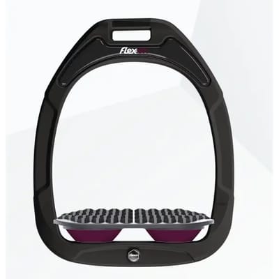 Endurance stijgbeugels Zwart/grijs/purper Flex-On Green Composite