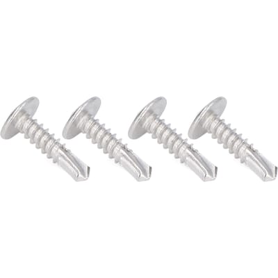 100 Stuks Zelfborende Schroef Ronde Kop Schroeven 304 Roestvrij Staal voor Houtbewerking M4.8x19
