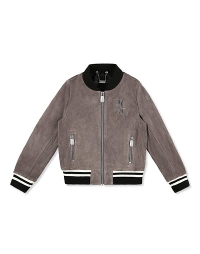 Leren Bomber Double B