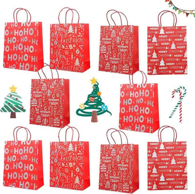Dailygoody - Cadeautasjes - Kraftpapier - - Papieren tasjes