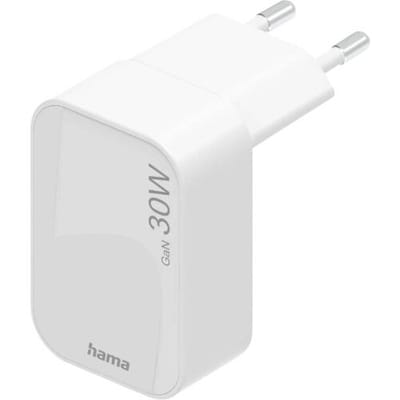 Hama USB-oplader 30.00 W USB-C USB PD 3.0, QC 2.0, QC 3.0 Wit Thuis GaN, USB Power Delivery (USB-PD)