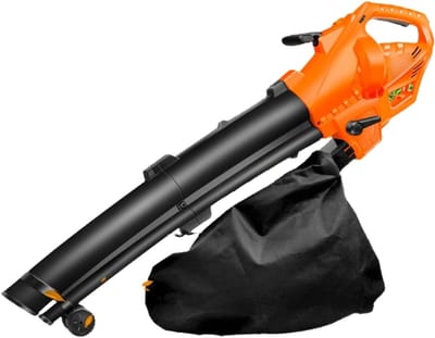 Elektrische Bladblazer - Tuinstofzuiger Mulcher - Tuin Reinigen - 3-in-1 Functionaliteit - 35L Opvangzak - Oranje