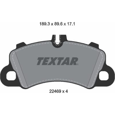Remblokset TEXTAR 2246901, voor