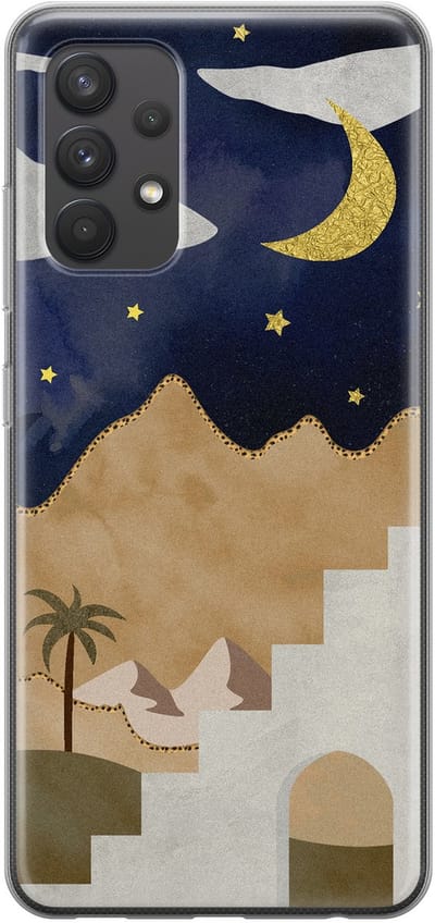Leuke Telefoonhoesjes - Hoesje geschikt voor Samsung Galaxy A32 4G - Woestijn - Soft case - TPU - Natuur - Multi