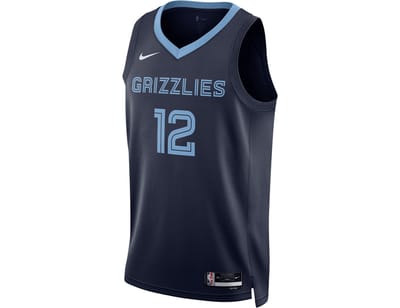 Nike NBA Memphis Grizzlies Icon Edition Ja Morant Dri-fit Swingman Shirt Blauw