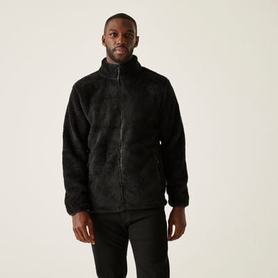 Fleece Heren Wandelen Hoge Kraag Rits