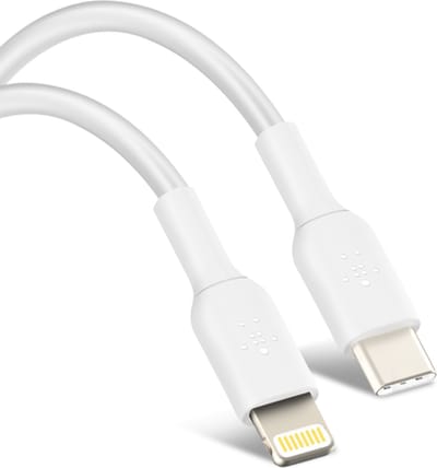 Belkin BOOST↑CHARGE - USB-C naar Lightning Kabel - 1 Meter - 20W - Wit