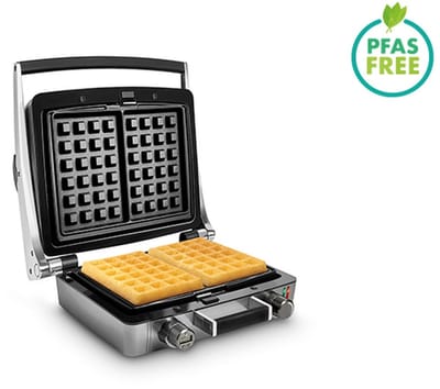 FRITEL Wafelijzer - WaffleTastic® CW 3658 - Wafelmaker PFAS vrij - Wafelmachine voor Brusselse/Luikse Wafels - Wafelbakijzer met Verwisselbare Platen - 1600W - Incl. 60' Timer