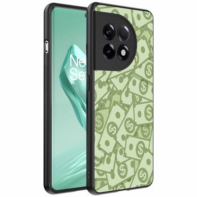 Geschikt voor OnePlus 12R Telefoonhoesje met Geld Opdruk - TPU Backcover Case With Money Design - Smartphonica geschikt voor OnePlus 12R