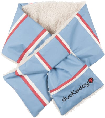 Ducksday- Sjaal - Baby - Peuter -Blauw -  Benjamin - Small - Fleece gevoerd - promo
