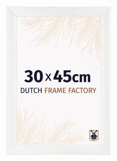 Fotolijst 30x45 cm - MDF - Wit Geveegd - Praag