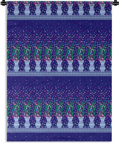 Wandkleed - Wanddoek - Bloemen - Patronen - Lente - 150x200 cm - Wandtapijt