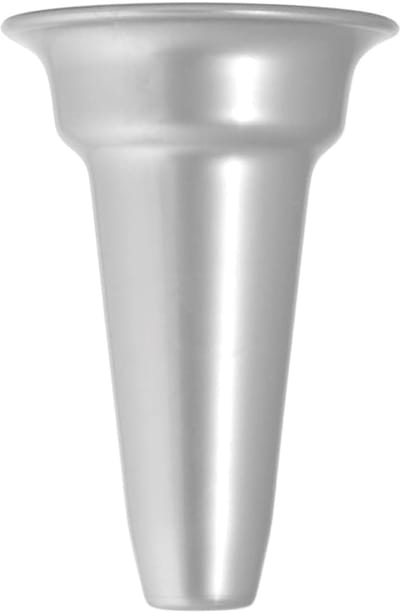 Plantenbak voor Graf of Urn - Duurzame Kunststof Bloempot Zilver 17 cm