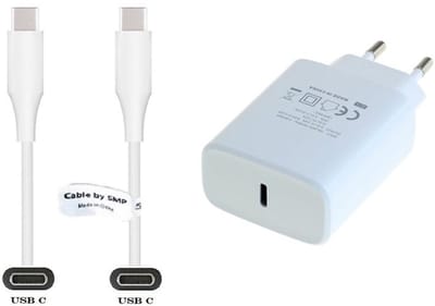 OneOne 20W snellader + 0,5m Sterke USB C naar C kabel. PD lader. Oplader adapter past op Motorola Moto G24 Power, Moto G34, Moto G35, Moto G54, Moto G55, Moto G64, Moto G75, Moto G84, Moto G85, Moto S50, S50 Neo