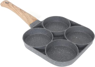 Pannenkoekenpan - Eierkoekenpan - Ontbijt Bakken - Antiaanbaklaag - Vierkant - Zwart