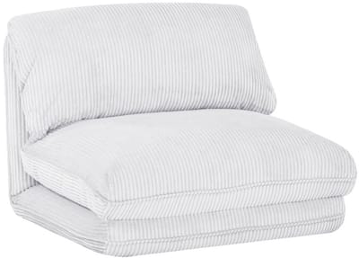 sweeek - Slaapfauteuil 1 persoons loungestoel corduroy - cosy
