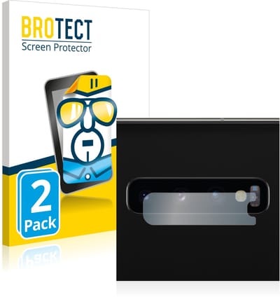 BROTECT - Screenprotector voor Samsung Galaxy S10 (ALLEEN Camera Lens) - Folie Beschermfolie transparant 2 Stuks