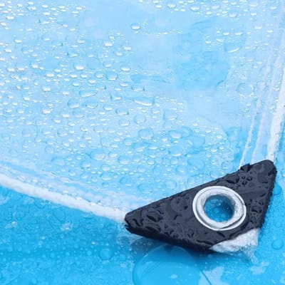 Transparant Zeil - Plastic Zeil PVC - Tuin Beschermen - 100% Waterdicht - 1x1.8m - Transparant