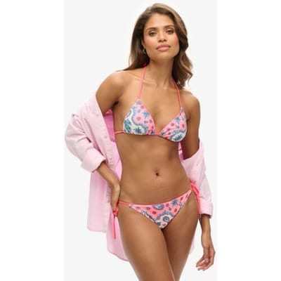 Superdry - Cheeky bikinibroekje met strikjes aan de zijkant - Dames - Badpakken