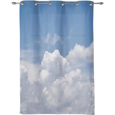 Sky Clouds Witte Gordijnen voor Slaapkamer Woonkamer Gordijn Behandelingen Jaloezieën Keuken Home Decor Gordijnen 135W x 160H(cm) x1