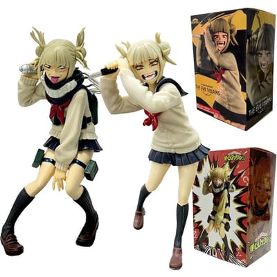 My Hero Academia Personnage d'Anime Périphérique Himiko Toga Mignonne Uniforme Version Combat Figurine Ornements de Bureau Modèle Jouet Cadeaux