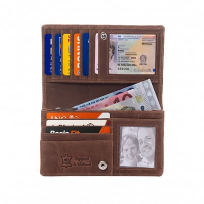 Portemonnee - Portemonnee dames - Portefeuille dames - Beurs - Dames portemonnee - Dames portemonnee leer - Cadeau - Vrouwen cadeautjes - Cadeau voor vrouw - Kado vrouwen - Kado vrouwen verjaardag - Cadeau voor vriendin - Voor haar - Cadeau voor mama