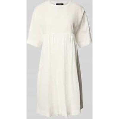 Knielange jurk met broderie anglaise, model 'MORETTO'