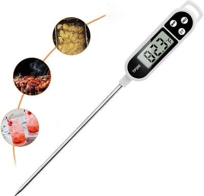K&R Ventures® Vleesthermometer - Voedsel Thermometer - BBQ Accessoires - Voedsel Thermometer - Thermometer - BBQ - Digitale Thermometer - Elektrische Thermometer - Keukenthermometer - Keuken Thermometer - Barbecue Thermometer - BBQ Thermometer
