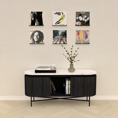 6x Richel plankje metaal - Zwart - 33cm - Tegel plankje - fotolijstplankje staal - fotoplank