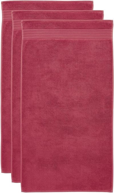 Beddinghouse Care Cotton - Handdoek - 60x100 cm - Set van 3 - Rood