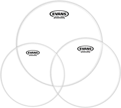 Evans velSet G2, clear, standaard, ETP-G2CLR-S - Drumvellen set