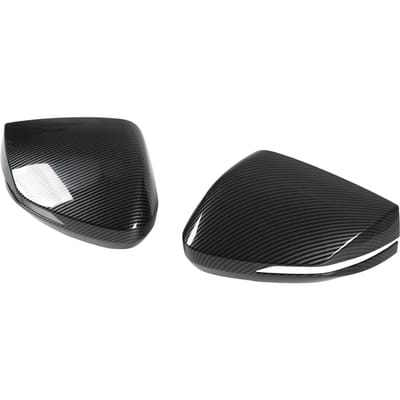 2 Stuks Koolstofvezel Stijl Auto Zijdeur Achteruitkijkspiegel Cover Trim Vervanging voor KIA Sportage NQ5 black